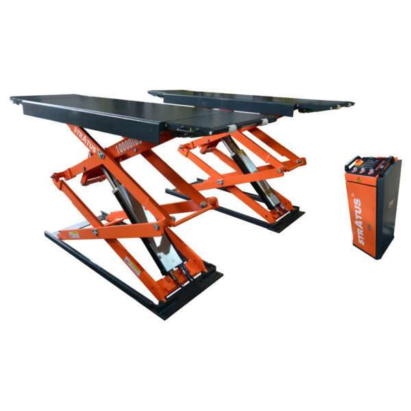 Stratus Commercial Grade On-Ground or In-Ground Mount Low Profile Full Rise Scissor Car Lift