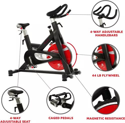 Sunny Health & Fitness SF-B1714 Evolution Pro Indoor Cycling Bike