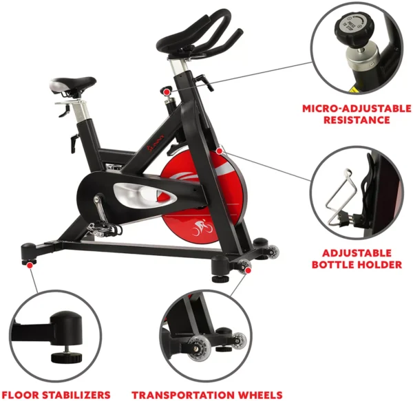 Sunny Health & Fitness SF-B1714 Evolution Pro Indoor Cycling Bike