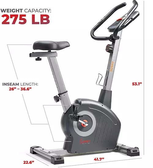Sunny Health and Fitness Elite Interactive Upright Bike
