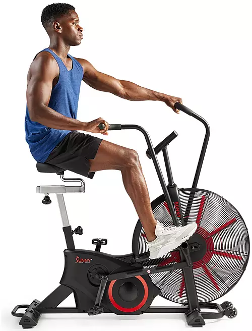 Sunny Health & Fitness Dual Belt Air-Resistance Bike