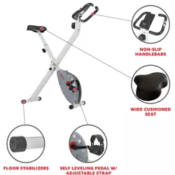 Sunny Health & Fitness Folding Stationary Indoor Bike