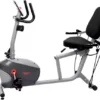 Sunny Health & Fitness Smart Recumbent Bike With Resistance Bands
