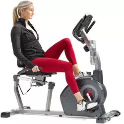 Sunny Health and Fitness Interactive Recumbent Bike