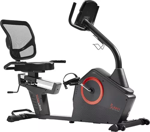 Sunny Health & Fitness Premium Smart Recumbent Bike