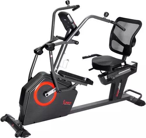 Sunny Health & Fitness Smart Recumbent Elliptical – With Electro-Magnetic Resistance