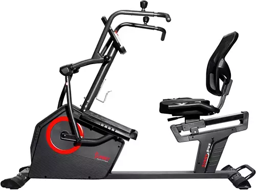 Sunny Health & Fitness Smart Recumbent Elliptical – With Electro-Magnetic Resistance