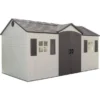 D Plastic Storage Shed 8 ft. W x 20 ft (White)