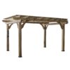 14x10 Somerville Pergola - Barnwood Stain