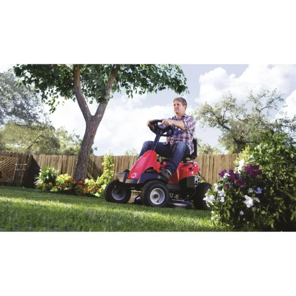Troy-Bilt 30 in. 10.5 HP Briggs and Stratton Engine 6-Speed Manual Drive Gas Rear Engine Riding Mower with Mulch Kit Included
