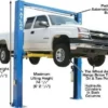 Atlas OHX10000X 10,000 lb Extra Tall 2-Post Lift