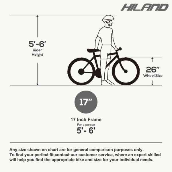 Hiland Mountain Bike, Multi-Spokes,Shimano 21 Speeds Drivetrain,Aluminum Frame 26 inch Wheels, Men's MTB Bicycle, White