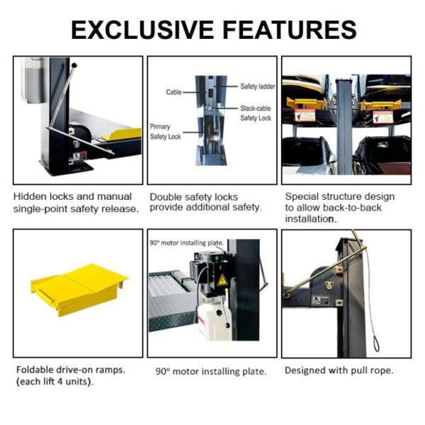 AMGO 409-DPX Double Parking Four Post Lift