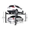 Atlas Apex 8 ALI Certified Four Post Lift + RJ35 Sliding Jacks Combo