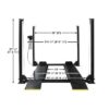 Atlas Apex 8 ALI Certified Four Post Lift + RJ35 Sliding Jacks Combo