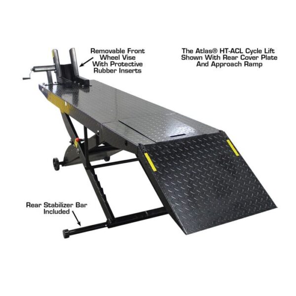 Atlas ACL Motorcycle Lift with Roller Plate