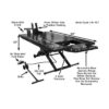 Atlas CycleLift XLT Motorcycle ATV Lift with Dropout Panel