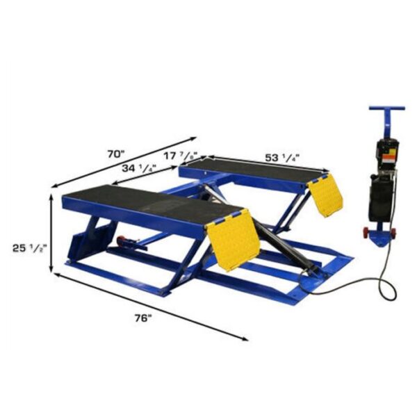 Atlas Portable Low-Rise Scissor Lift 6,000 lbs. Capacity