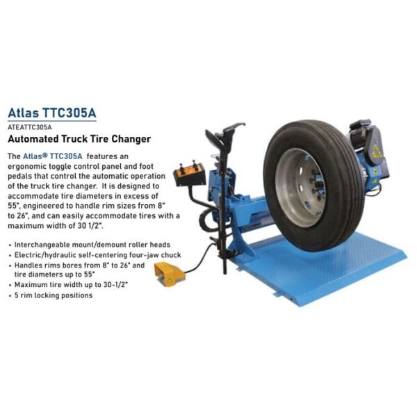 Atlas TTC305A Automatic Heavy-Duty Truck Tire Changer
