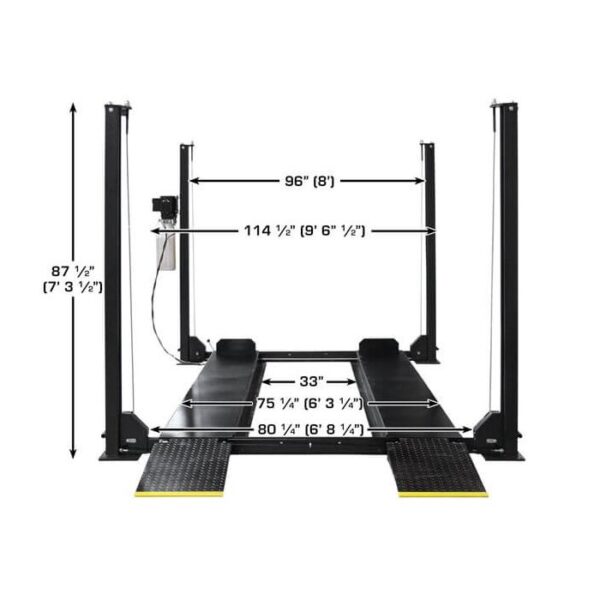 Atlas Apex 8 Certified Four Post Lift