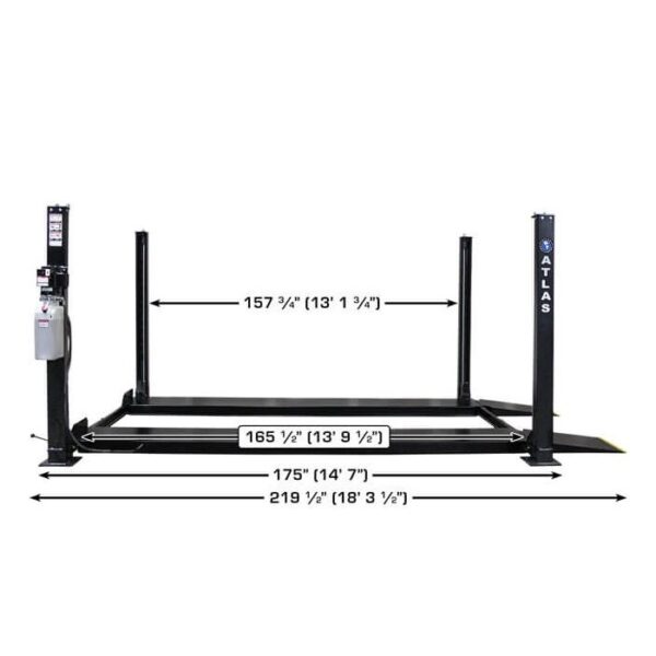Atlas Apex 8 Certified Four Post Lift