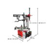 Atlas Platinum PTC300 Wheel Clamp Tire Changer with Left-Hand Assist Arm