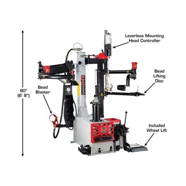 Atlas Platinum PTC500 Center Post Tire Changer with Assist Arms