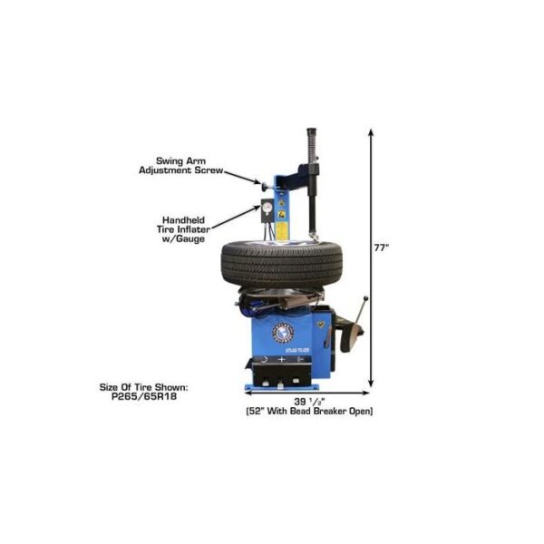 Atlas TC229 Wheel Clamp Tire Changer with Bead Blaster