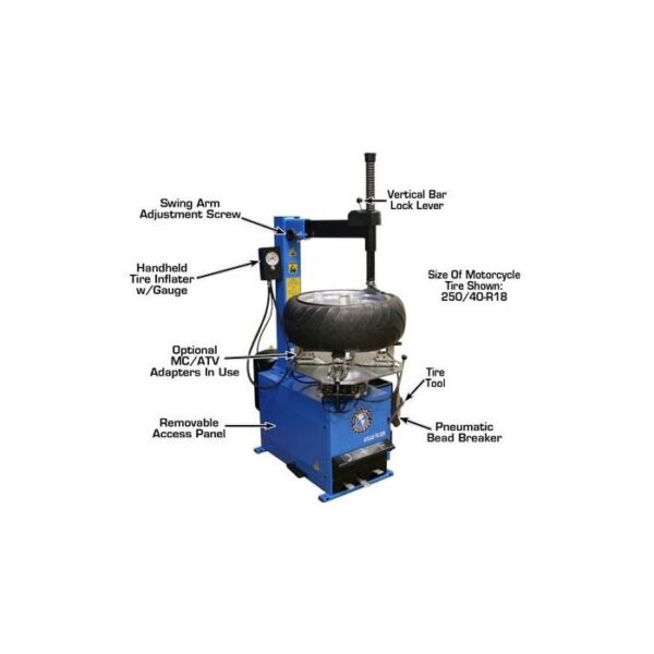Atlas TC229 Wheel Clamp Tire Changer with Bead Blaster