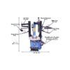 Atlas TC229DAA Dual Assist Arm Wheel Clamp Tire Changer