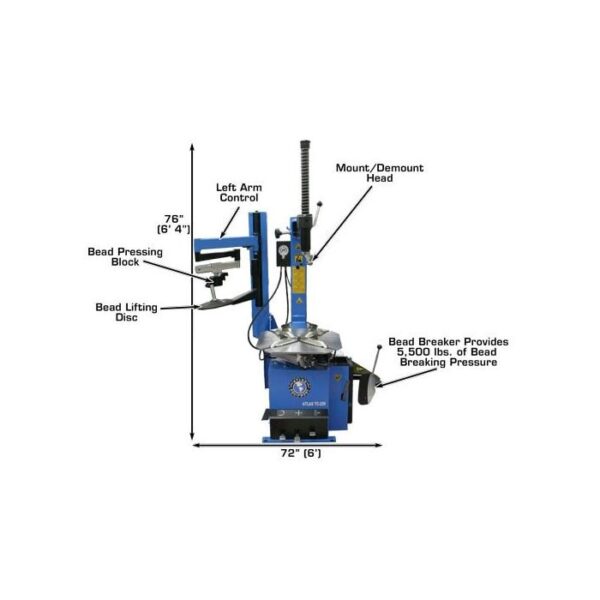 Atlas TC229LH Assist Arm Wheel Clamp Tire Changer