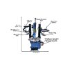 Atlas TC289DAA Dual Assist Arm Wheel Clamp Tire Changer