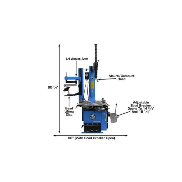Atlas TC289LH Assist Arm Wheel Clamp Tire Changer
