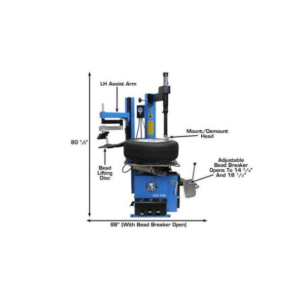 Atlas TC289LH Assist Arm Wheel Clamp Tire Changer
