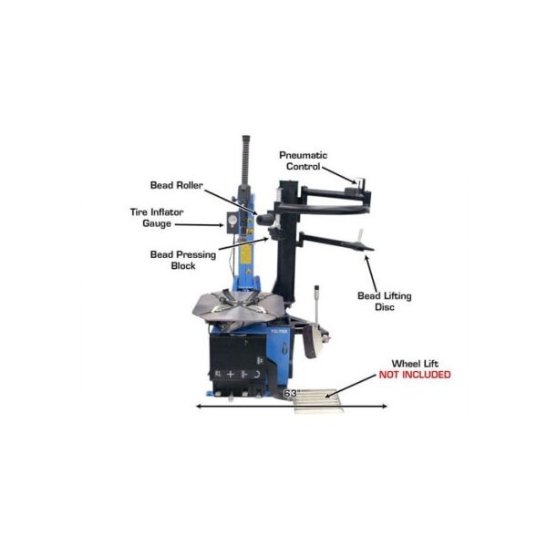 Atlas TC755EZ E-Z Arm Wheel Clamp Tire Changer