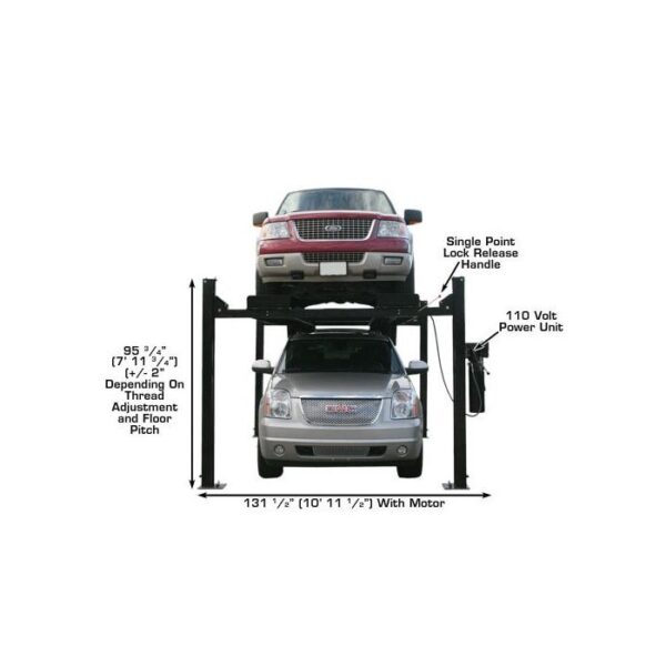 Atlas Garage Pro HD Portable Four Post Lift