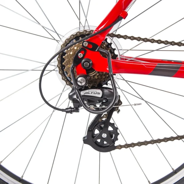 Royce Union RMA 27.5inch Mens 21-Speed ATB Mountain Bike, 22" Aluminum Frame, Trigger Shift, Red