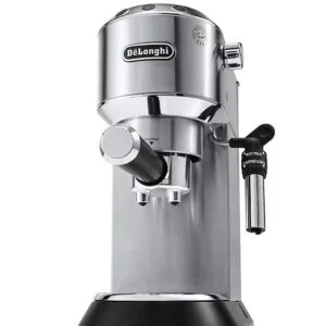 De’Longhi – DEDICA Espresso Machine with 15 bars of pressure and Milk Frother – Metal