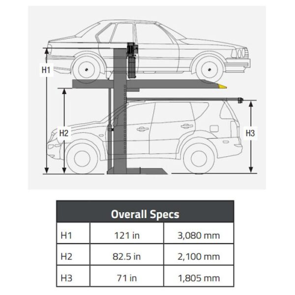 BendPak PL-6000DC Two Post Parking Lift