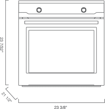 Blomberg 24 Inch Single Electric Wall Oven with 2.5 cu. ft.