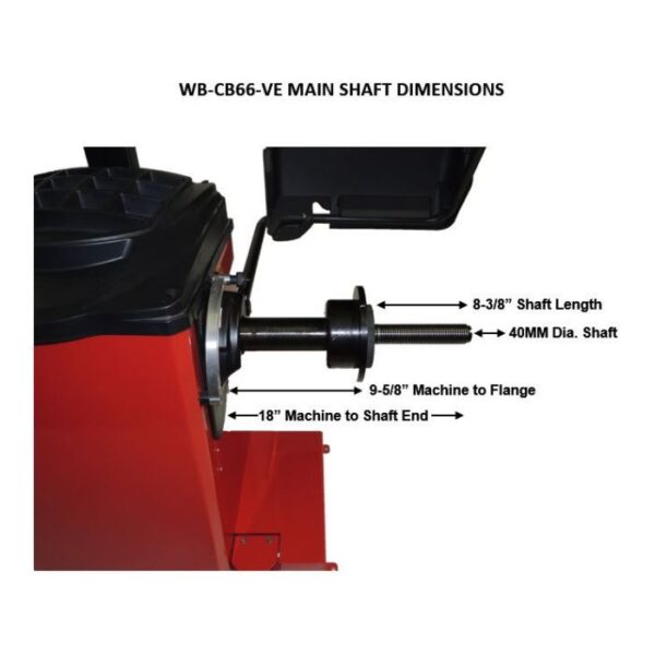 ASEplatinum WB-CB66-VE Wheel Balancer w/LED Touch Key Pad
