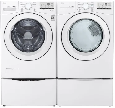 LG Side-by-Side Washer & Dryer Set with Front Load Washer and Electric Dryer
