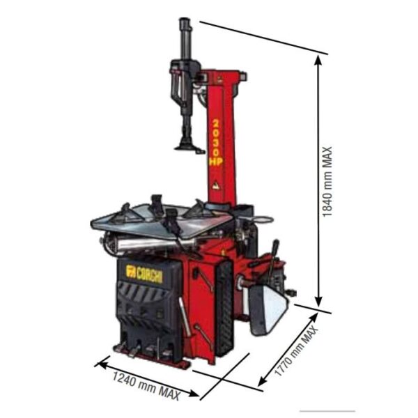 Corghi A2030HP Tilt-Back 26" - 30" Tire Changer