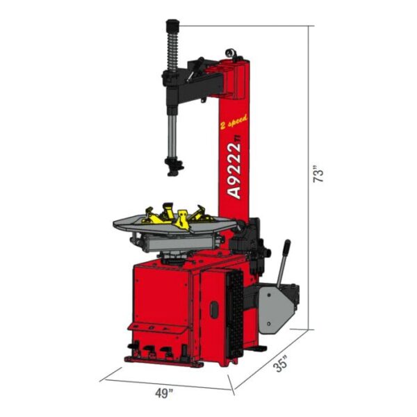 Corghi A9222TI Swing-Arm 22" Tire Changer