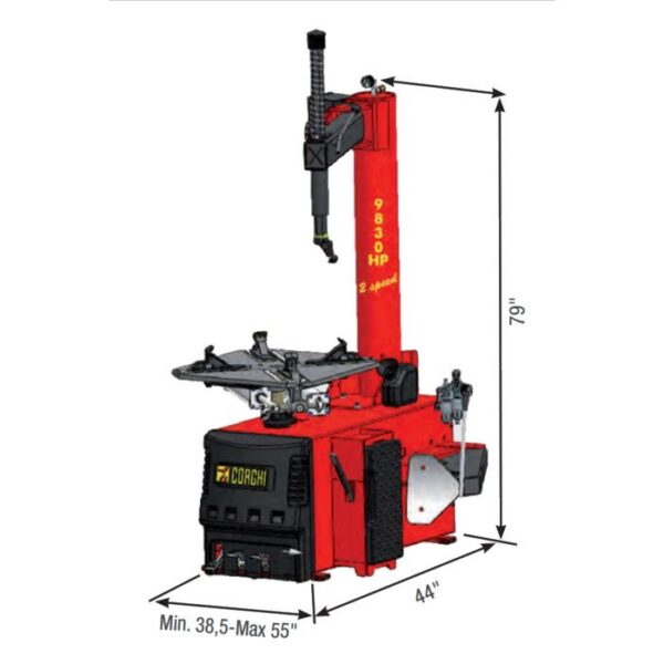 Corghi A9830 Swing-Arm 26" Tire Changer