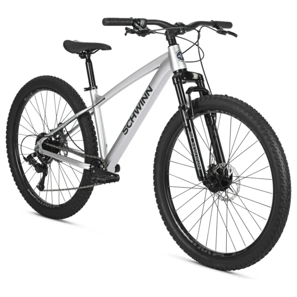 Schwinn Axum Sport Adult Men's 27.5-in. Mountain Bike, Small Frame, Silver Bicycle