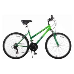 26" Trail 21-Speed Suspension Women's Mountain Bike, Green and Dark Green