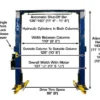Atlas 10,000 lb Overhead 2-Post Lift Car