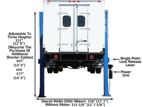 Atlas 15,000 lb Overhead 2-Post Lift
