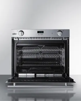 Summit 27 Inch Single Gas Wall Oven with 3.0 Cu. Ft. Capacity